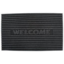 CCL-Non-Slip Outdoor/Indoor Flocked Doormat, 24x36", Heavy Duty Entry Way Shoes Scraper Patio Rug Dirt Debris Mud Trapper Waterproof-Welcome Charcol;Length:76.2cm;Width:1.3cm;Height:2223cm