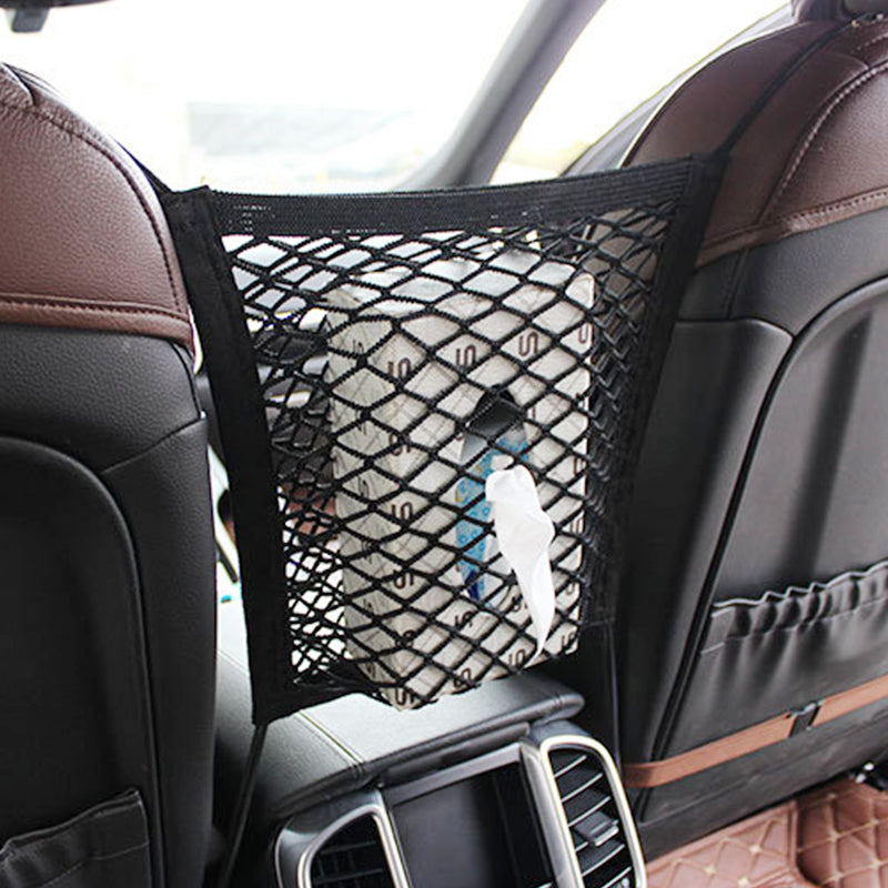 SK669-Rental Dog Barrier Seat Net Organizer Universal Elastic Auto In The Back Seat For Storage