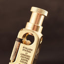 SK714-Heavy Duty Trench Shaped Brass Lighter Laser Engraving