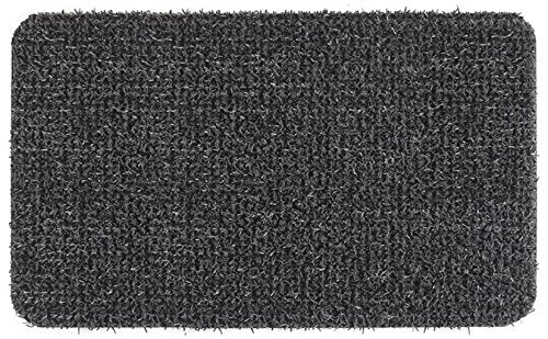 CCL-GrassWorx Clean Machine Flair Doormat, 18" x 30", Flint (10372029);Length:45.7cm;Width:1.3cm;Height:816cm