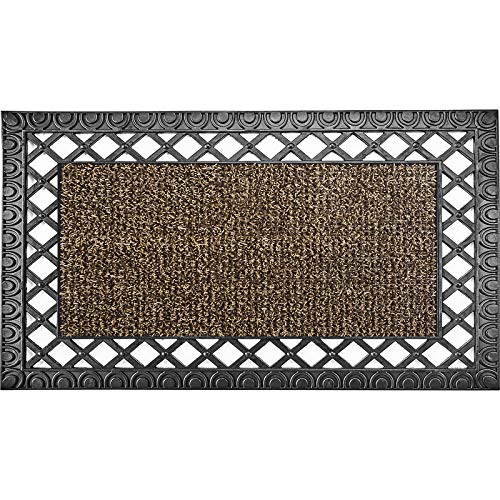 CCI-GrassWorx LLC Doormat18x30 Sand Frn1/4;Length:76.2cm;Width:7.6cm;Height:1588cm