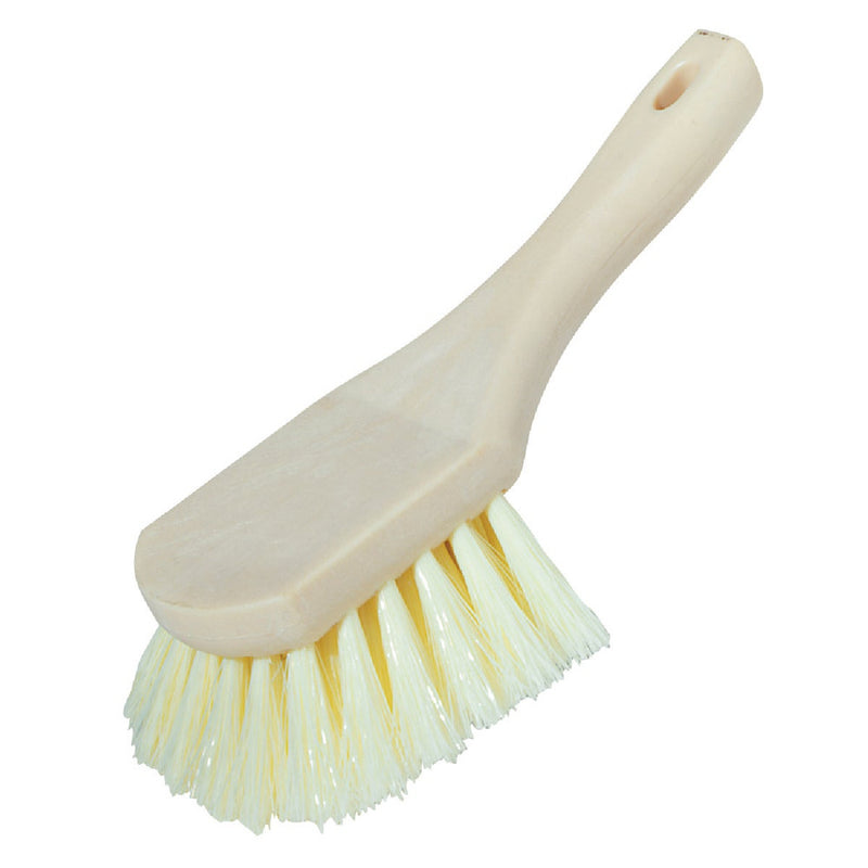 DX08 Do it 9 In. x 3 In. White Polypropylene Bristle Plastic Scrub Brush 89635 623515