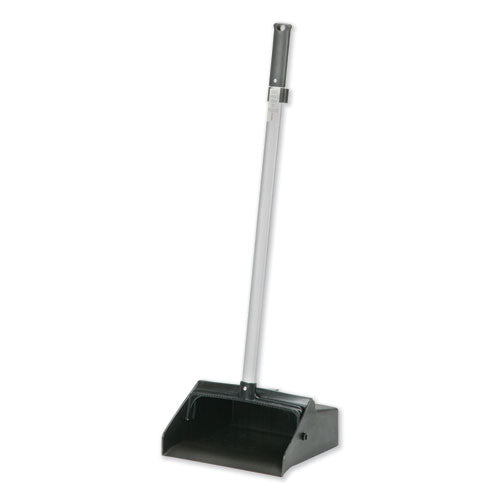 WL01  SKILCRAFT, Lobby Dustpan, 12 x 11 Hopper, 32\\" Aluminum Handle, Black/Silver