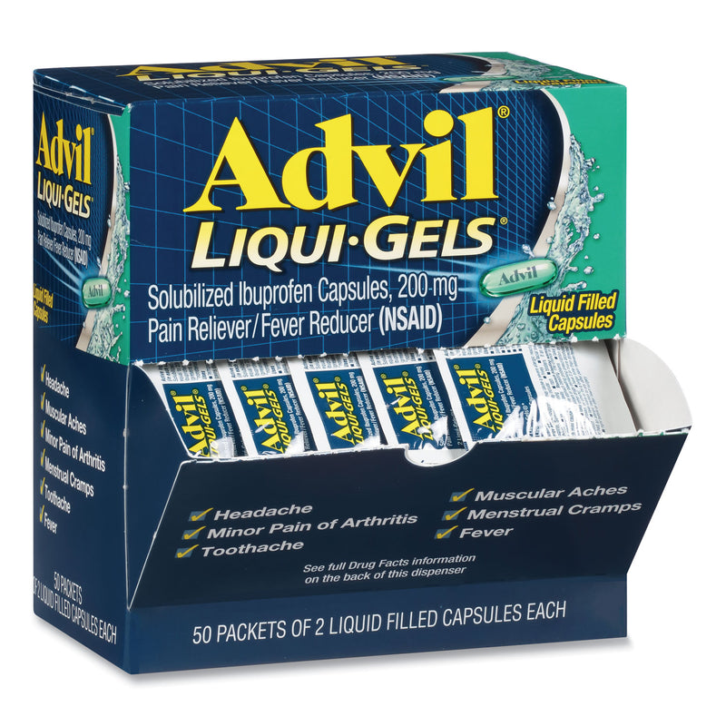 WL01  Liqui-Gels, Two-Pack, 50 Packs/Box