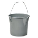 WL01  SKILCRAFT, Utility Pail, 10 qt, Polyethylene, Gray, 10\\" dia
