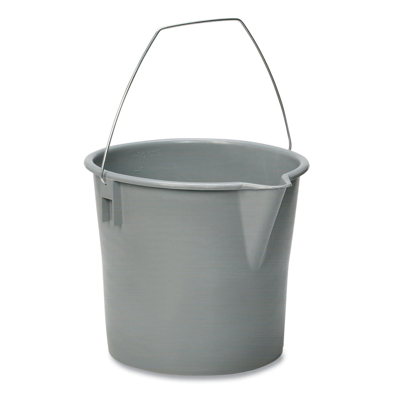 WL01  SKILCRAFT, Utility Pail, 10 qt, Polyethylene, Gray, 10\\" dia