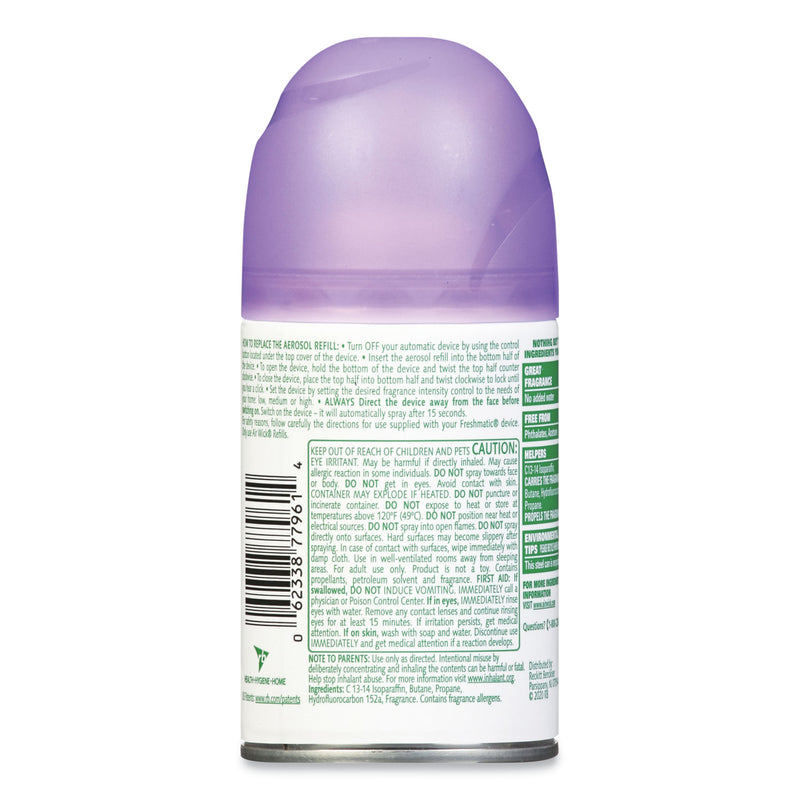 WL01  Freshmatic Ultra Automatic Spray Refill, Lavender/Chamomile, 5.89 oz Aerosol Spray, 6/Carton