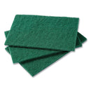WL01  Medium-Duty Scouring Pad, 6 x 9, Green, 10 Pads/Pack, 6 Packs/Carton