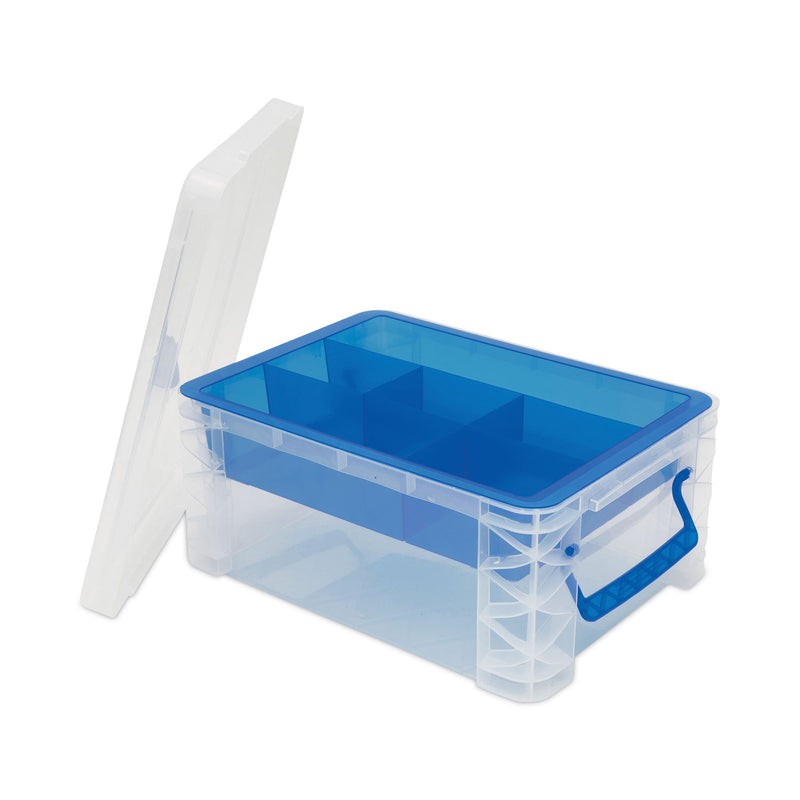 WL01  Super Stacker Divided Storage Box, 6 Sections, 10.38\\" x 14.25\\" x 6.5\\