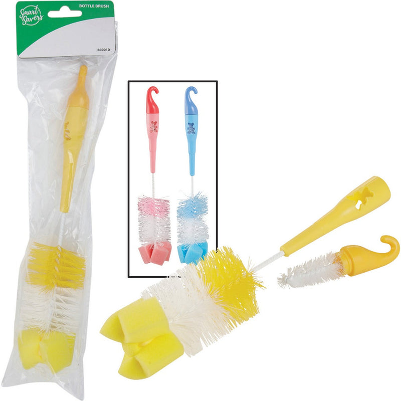 DX08 Smart Savers 28 cm Polypropylene Bristle Bottle Brush 800910 Pack of 12 800910