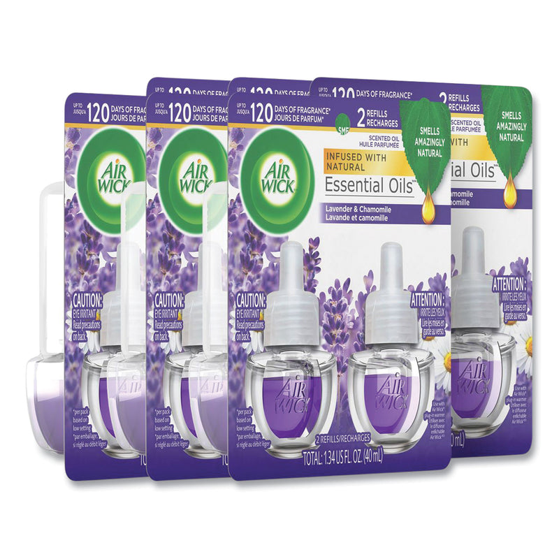 WL01  Scented Oil Refill, Lavender and Chamomile, 0.67 oz, 2/Pack