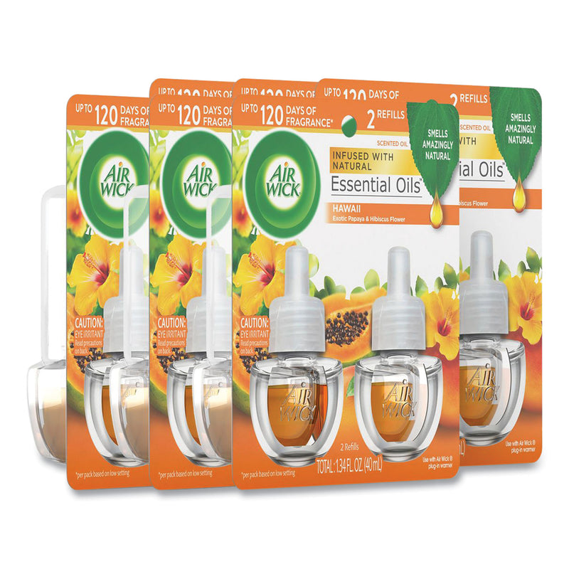 WL01  Scented Oil Twin Refill, Hawai'i Exotic Papaya/Hibiscus Flower, 0.67 oz