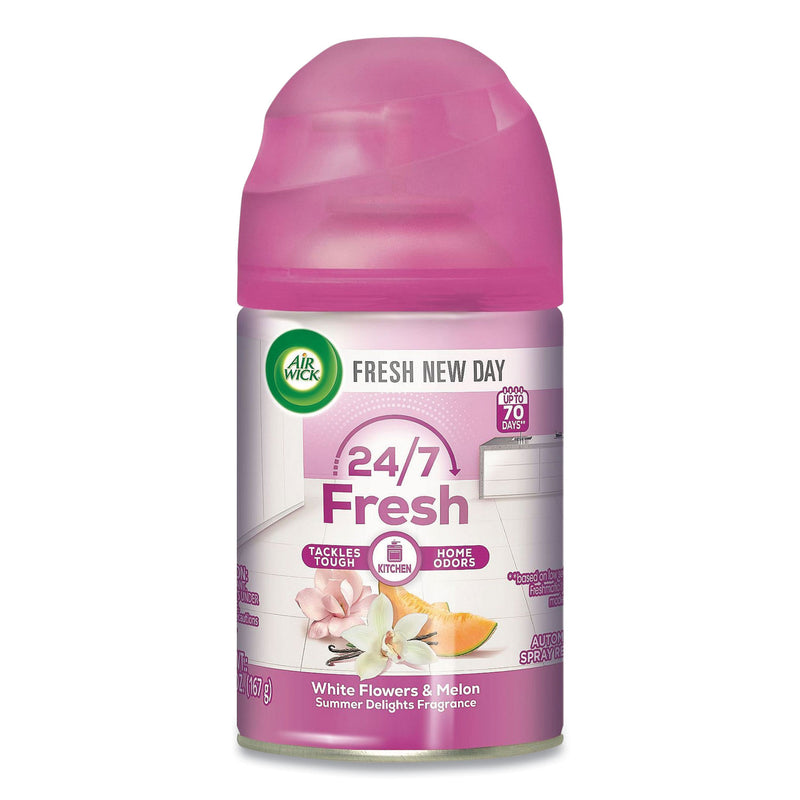 WL01  Freshmatic Life Scents Starter Kit, White Flowers and Melon Summer Delights, 5.89 oz Aerosol Spray