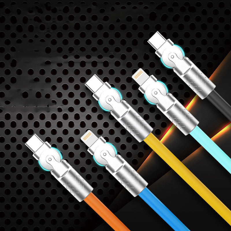 SK755-Rotating Type C Data Cable Super Fast Charging