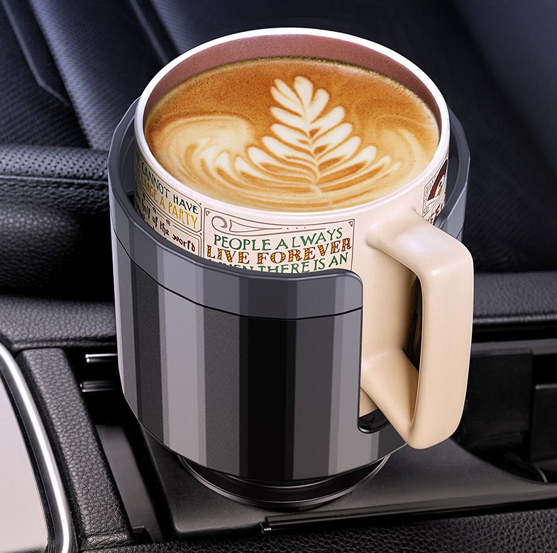 SK666-Extend Car Cup Holder Expander Stable Enlarged Drink Holder For Most Extra Large Cup Bottle Adjustable Base Car Accessories