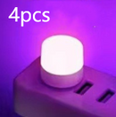 SK708-USB Plug Lamp Computer Mobile Power Charging USB Small Book Lamps LED Eye Protection Reading Light Small Round Light Night