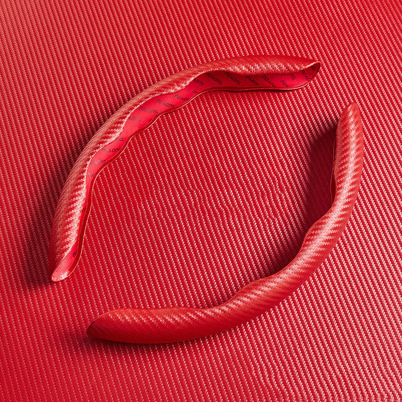 SK746-Carbon Fiber Pattern Car Steering Wheel Cover