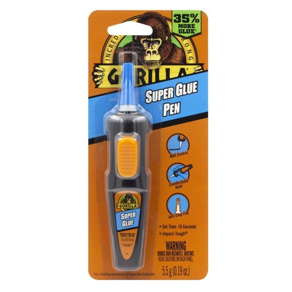 WL01 6PC Gorilla Glue High Strength Super Glue Pen 5.5 gm