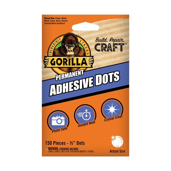 WL01 1PC Gorilla ADHESIVE DOTS 150PC