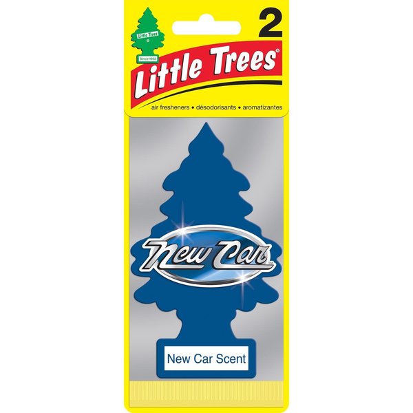 WL01 12PK Little Trees New Car  Scent Air Freshener Solid , 2PK