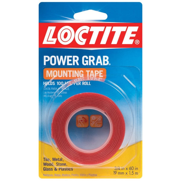 WL01 1PC Loctite MOUNTING TAPE CLR3/4X60\"\"