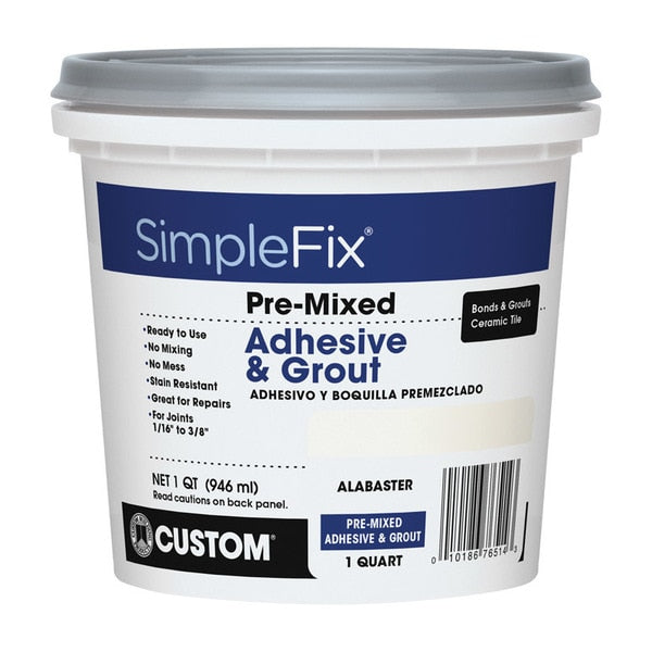 WL01 1PC Simplefix Adhesive&Grout Albstr Qt