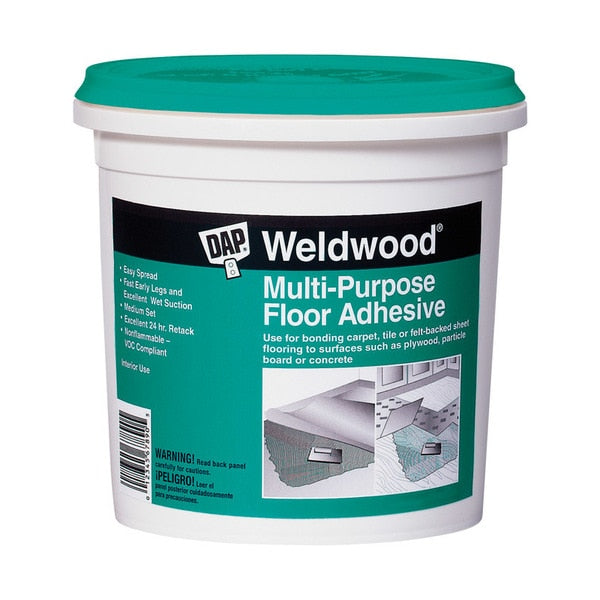 WL01 1PC Dap Floor Adhesive, 1 qt, Pail