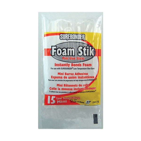 WL01 2PC Surebonder GLUE STICKS 0.3IN. WHT 1