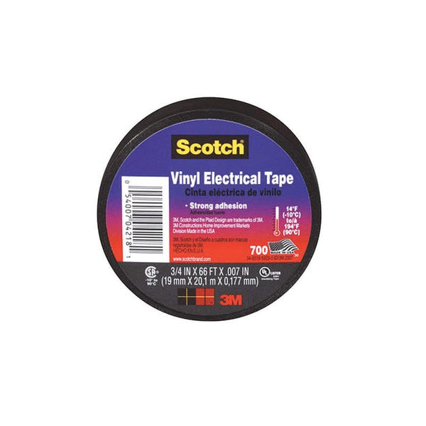 WL01 2PC Scotch ELEC TAPE 3/4\"\"X66' BLK