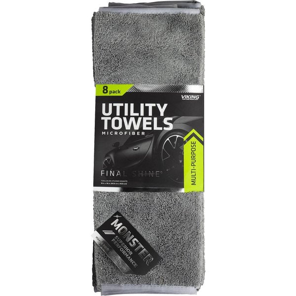 WL01 16 in. L X 16 in. W Microfiber Towel 8 pk, 8PK