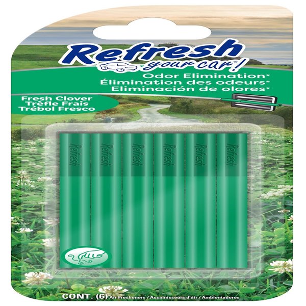 WL01 Refresh Your Car! Fresh Clover Scent Car Vent Clip Solid 6