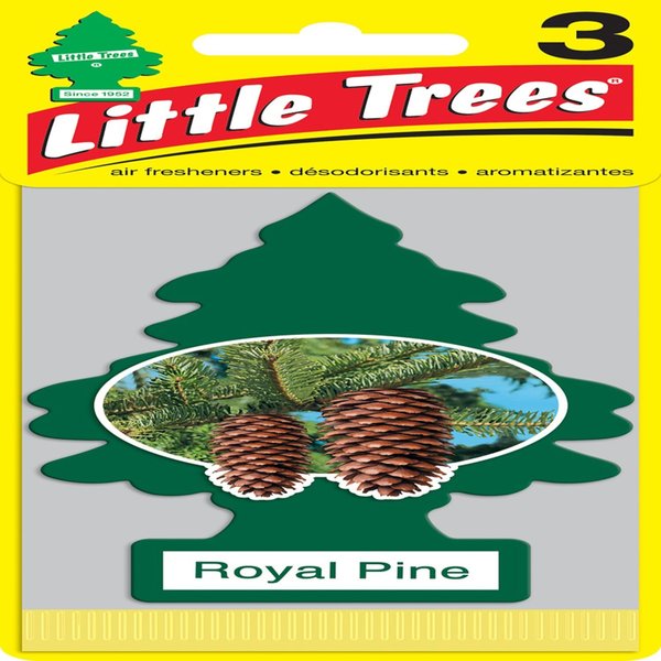 WL01 8PK Little Trees Green Royal Pine Air Freshener , 3PK