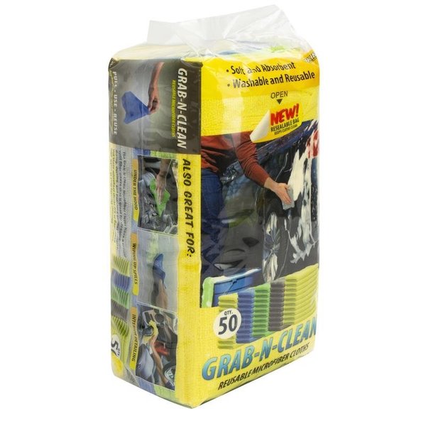 WL01 Schroeder & Tremayne 11.5 in. L X 11.5 in. W Microfiber Cleaning Cloth 50 pk