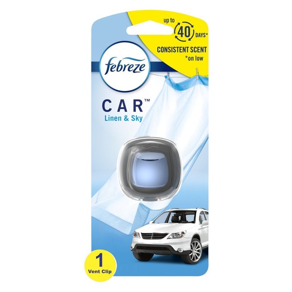 WL01 8PK Car Linen and Sky Scent Car Air Freshener 0.06 oz Liquid