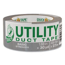 WL01 1PC Duck Basic Strength Duct Tape, 3\" Core, 1.88\" x 30 yds, Silver