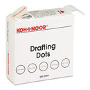 WL01 1PC Koh-I-Noor Adhesive Drafting Dots, White, 500 PK