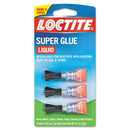 WL01 3PC Loctite Super Glue, 0.11 oz, Dries Clear, PK3