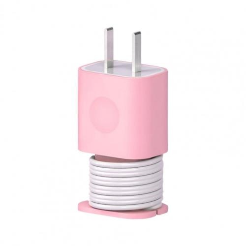 SK247-Silicone Charger Protector Case With Cord Winder