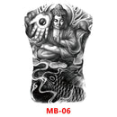 SK547-Full Back Chest tattoo stickers
