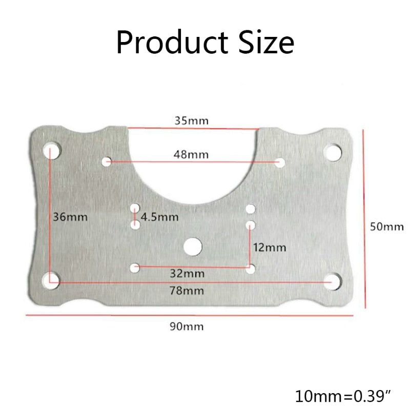 SK593-Cabinet Furniture Door Hinge Repair Plate