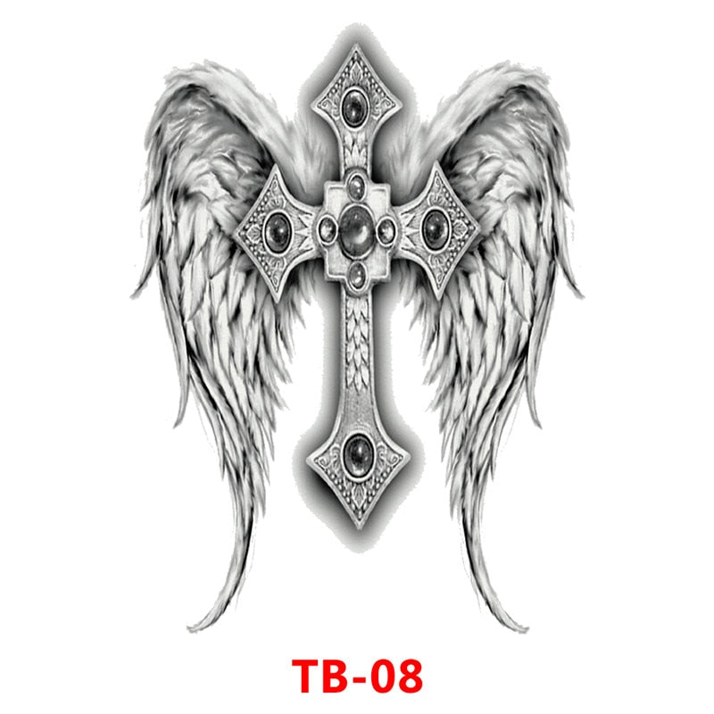 SK547-Full Back Chest tattoo stickers