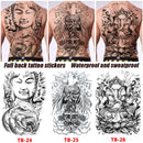 SK547-Full Back Chest tattoo stickers