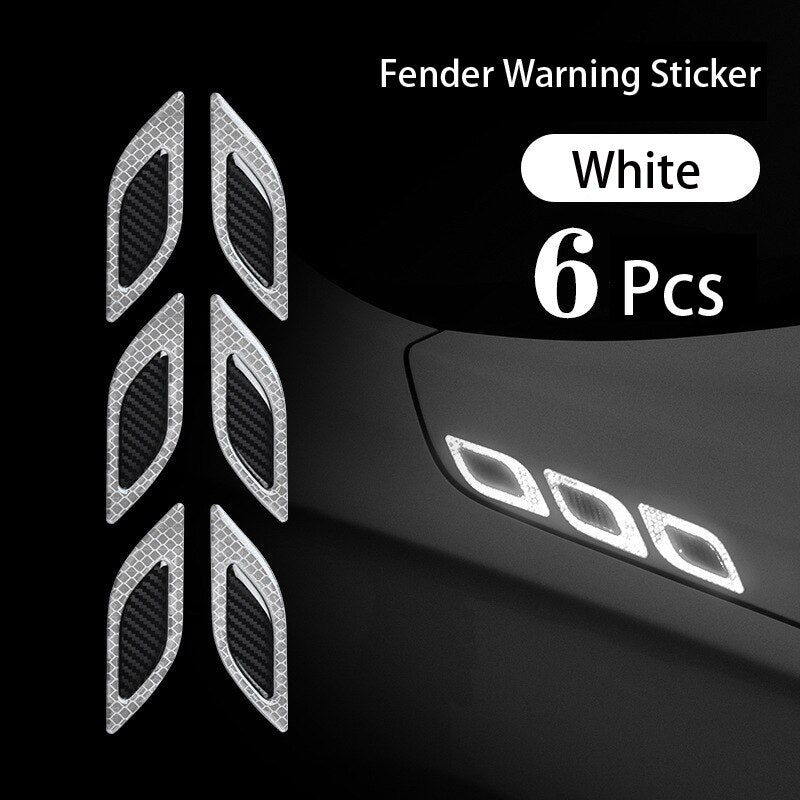 SK316-6P Carbon Fiber Car Sticker Reflective Strips