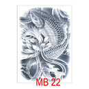 SK547-Full Back Chest tattoo stickers