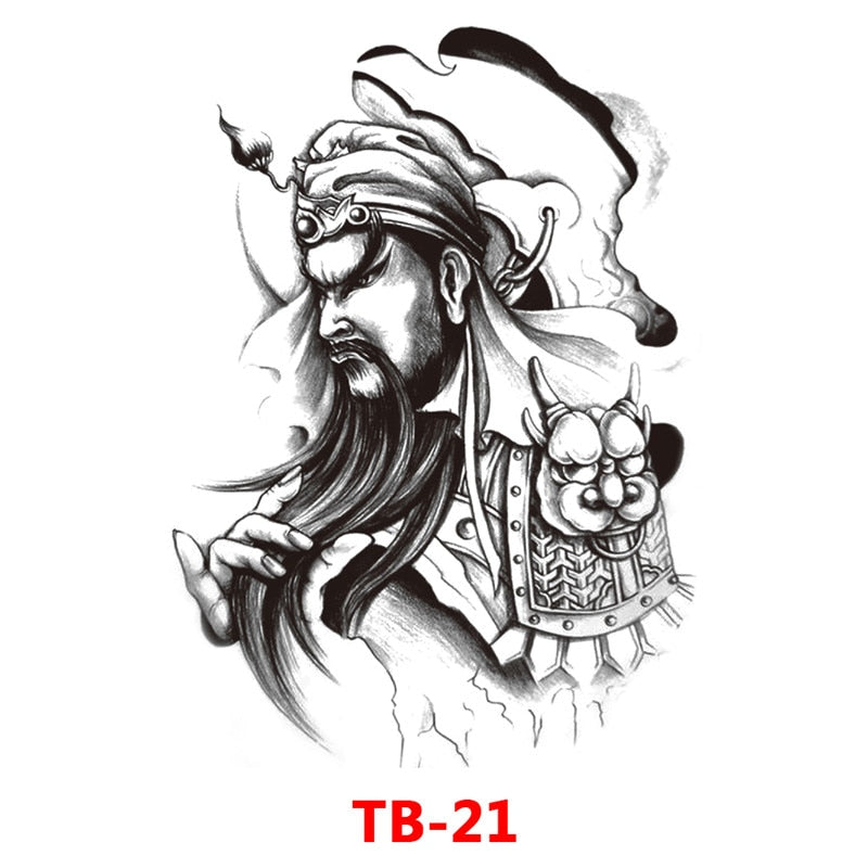 SK547-Full Back Chest tattoo stickers