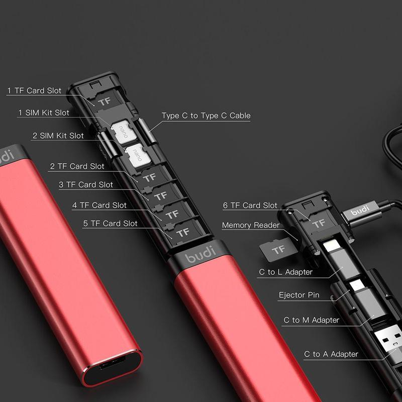 SK373-Multi-function Smart Adapter Card Storage Data Cable