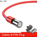 SK368-3-in-1 Magnetic Rotating Fast Charge Cable Date Cable