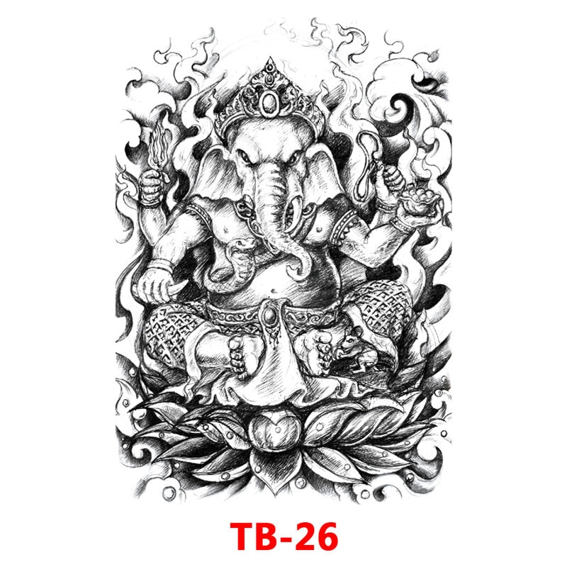 SK547-Full Back Chest tattoo stickers