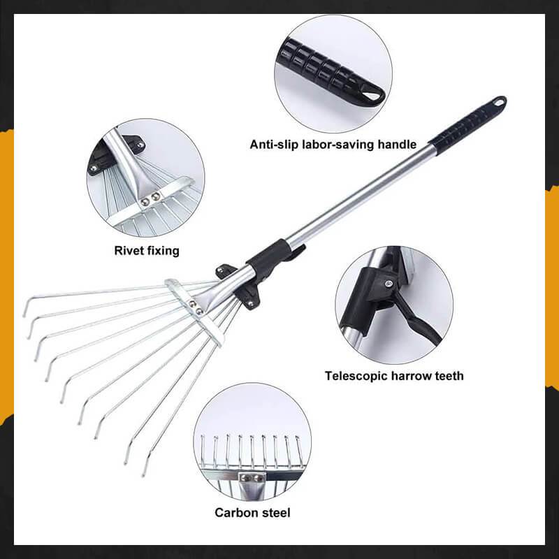 SK419-Telescopic Rake Stainless Steel Portable