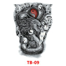 SK547-Full Back Chest tattoo stickers